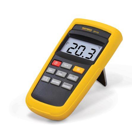 Digitální teploměr Záznam teploty termočlánkem DT175, přesnost: ±0.1 %, typ sondy: K 2, rozsah teploty: 1372 °C, číslo
