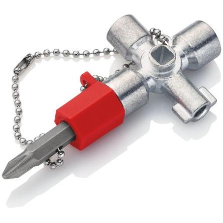 Klíč na rozvodné skříně Tlakově litý zinek 7 Nikl Knipex Klíč pro rozvaděče