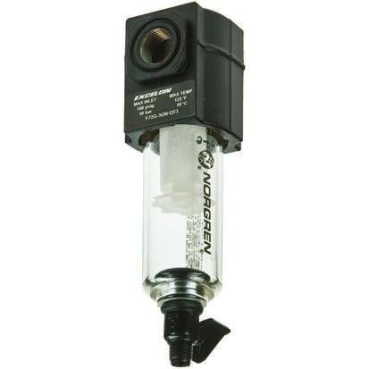 Pneumatický filtr, řada: F72G 40 μm, max. průtok: 28dm³/s, přípojka portu: 3/8 in G Ruční 10 bar Norgren