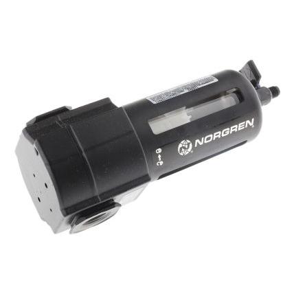 Pneumatický filtr, řada: F74G 40 μm, max. průtok: 83dm³/s, přípojka portu: 1/2 in G Ruční 10 bar Norgren