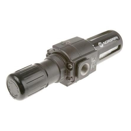 Regulátor s filtrem, řada: B74G 40 μm, přípojka portu: 1/2 in G, max. tlak: 10 bar Automatické 1/8 in Norgren