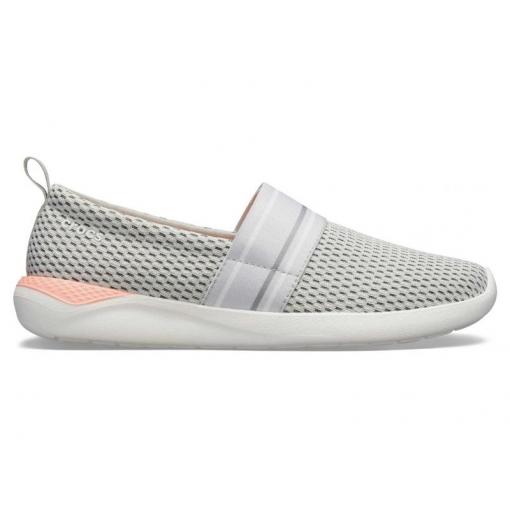 CROCS LITERIDE MESH SLIP ON WOMEN - Pearl White/White W8 (38-39)