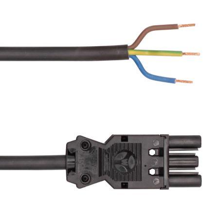LED2WORK Konektor pro osvětlení, řada: 240100 Kabel Samec/samice Připojovací vedení s objímkou GST18i3 16A, délka