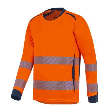 T2S TSHIRLGHL01 Oranžová, Tmavomodrá Unisex Reflexní tričko XL