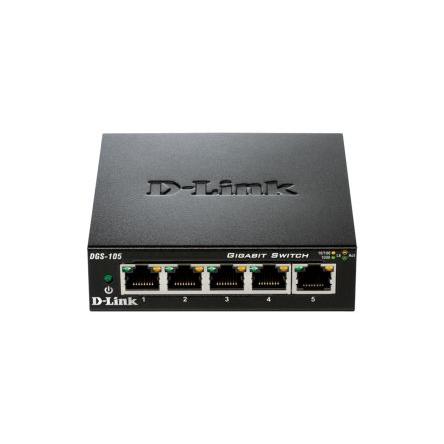 Gigabitový switch, model: 5-Port Gigabit Unmanaged Desktop Switch DGS-105 5portový 10Mbps, 100 Mbps, 1000 Mbps D-Link