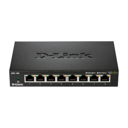Gigabitový switch, model: 8-Port Gigabit Unmanaged Desktop Switch DGS-105 8portový 10Mbps, 100 Mbps, 1000 Mbps D-Link