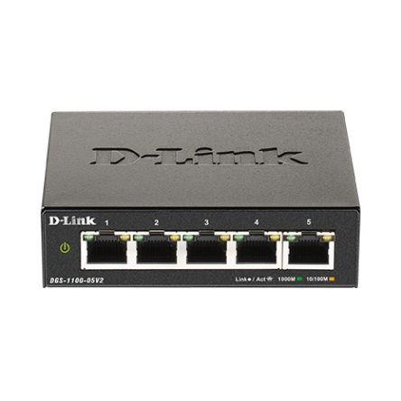 Chytrý spínač, model: 5-Port Gigabit Smart Managed Switch 5portový 10Mbps, 100 Mbps, 1000 Mbps D-Link Inteligentní