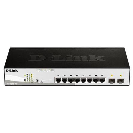 Chytrý spínač, model: 10-Port Gigabit Smart Managed PoE Switch 10portový 10Mbps, 100 Mbps, 1000 Mbps D-Link Inteligentní