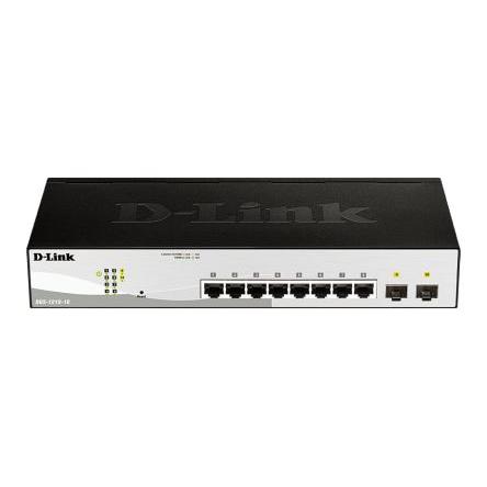 Chytrý spínač, model: 10-Port Gigabit Smart Managed Switch 10portový 10Mbps, 100 Mbps, 1000 Mbps D-Link Inteligentní