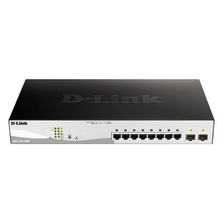 Chytrý spínač, model: 10-Port Gigabit Smart Managed Max PoE Switch 10portový 10Mbps, 100 Mbps, 1000 Mbps D-Link