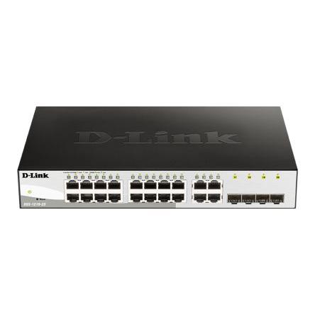 Chytrý spínač, model: 20-Port Gigabit Smart Managed Switch 20portový 10Mbps, 100 Mbps, 1000 Mbps D-Link Inteligentní