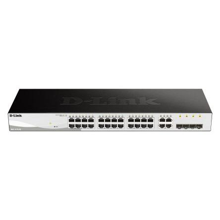 Chytrý spínač, model: 28-Port Gigabit Smart Managed Switch 28portový 10Mbps, 100 Mbps, 1000 Mbps D-Link Inteligentní