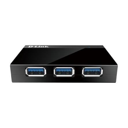 Rozbočovač USB 3.0 DUB-1340/E, standard: USB 3.0 USB, počet portů USB: 4 Externí napájecí adaptér D-Link