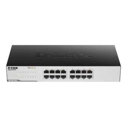Síťové přepínače, model: 16‑Port Gigabit Easy Desktop Switch 16portový 10Mbps, 100 Mbps, 1000 Mbps D-Link Neřízený