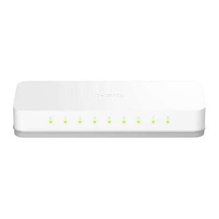 Síťové přepínače, model: 8‑Port Fast Ethernet t Easy Desktop Switch 8portový 100Mbps D-Link Neřízený