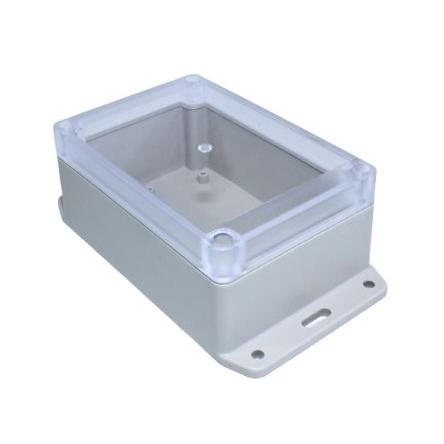 Hammond Univerzální skříň, řada: RP IP65 S přírubou barva Světle šedá barva Průhledné ABS 125 mm 55 mm 85 mm