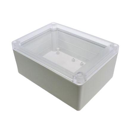 Hammond Univerzální skříň, řada: RP IP65 barva Světle šedá barva Průhledné Polykarbonát 145 mm 60 mm 105 mm Pryž