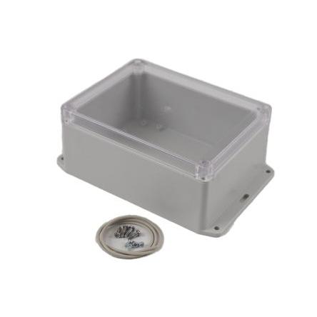 Hammond Univerzální skříň, řada: RP IP65 S přírubou barva Světle šedá barva Průhledné Polykarbonát 165 mm 75 mm 125 mm