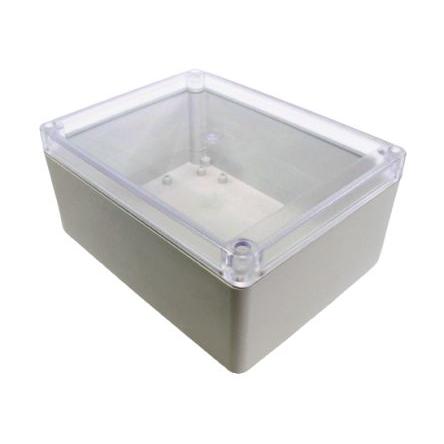 Hammond Univerzální skříň, řada: RP IP65 barva Světle šedá barva Průhledné Polykarbonát 165 mm 75 mm 125 mm