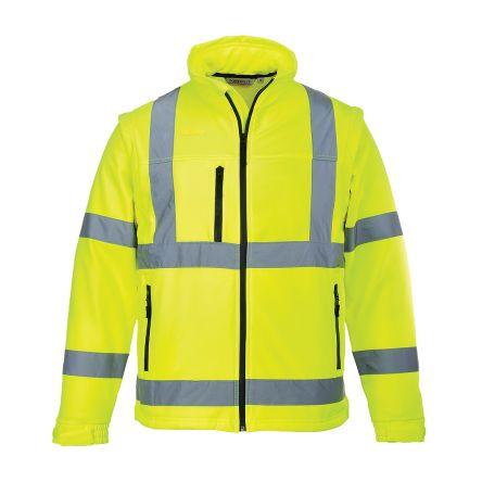 Portwest S428 Žlutá Unisex Softshellová bunda s vysokou viditelností XL