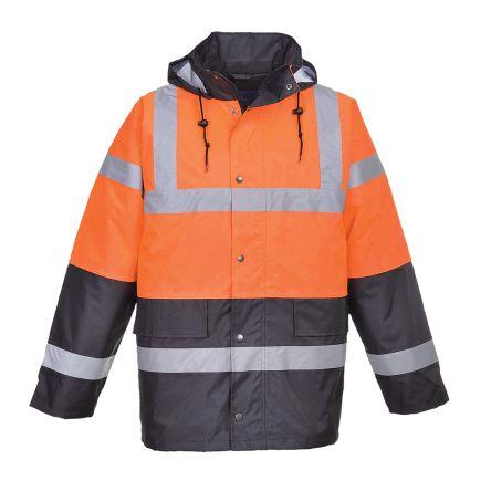 Portwest S467 Černá, Zelená, Bílá, Žlutá Unisex Zimní bunda s vysokou viditelností L