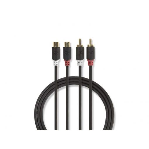 Kabel 2x CINCH konektor - 2x CINCH zdířka 5m NEDIS