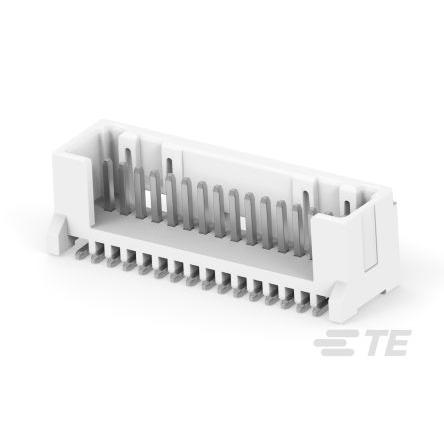 TE Connectivity Konektor PCB, řada: MICRO CT, Vodič-deska, počet kontaktů: 16, počet řad: 1, rozteč: 1.2 mm, orientace