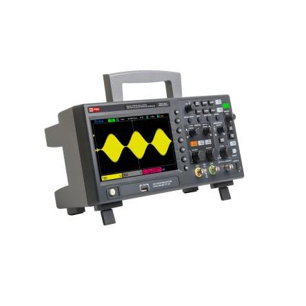 Digitální osciloskop, řada: RS PRO Pracovní stůl 150 MHz 2 kanálový, typ displeje: TFT LCD 8 Mpts RS PRO 2000 per sec,