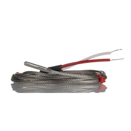 Uzemněný termočlánek RS PRO 2 m kabel typ K Nerezová ocel 25 mm sonda, -60 °C 4 mm na 350 °C JIS RS PRO