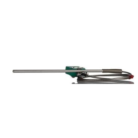 Termočlánek pro vysoké zatížení RS PRO 1 m kabel typ K Nerezová ocel 150 mm sonda, -60 °C 4.5 mm na 350 °C IEC, RoHS