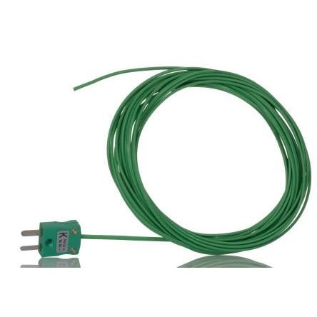 Hermeticky uzavřený termočlánek RS PRO 5 m kabel typ K Perfluoralkoxyalkan 5 m sonda, -75 °C na 260 °C IEC, RoHS
