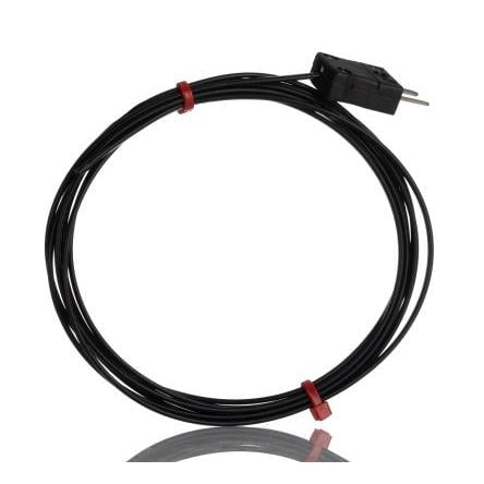 Hermeticky uzavřený termočlánek RS PRO 2 m kabel typ J Perfluoralkoxyalkan 2 m sonda, -75 °C na 260 °C IEC, RoHS
