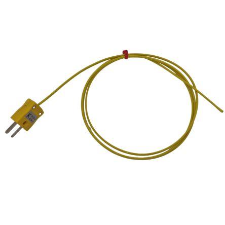 Hermeticky uzavřený termočlánek RS PRO 2 m kabel typ K Perfluoralkoxyalkan 2 m sonda, -75 °C na 260 °C ANSI, RoHS