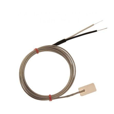 Listový termočlánek Flat Thermocouple 1 m kabel typ J Nerezová ocel 1 m sonda, -60 °C 13 mm na 350 °C IEC, RoHS