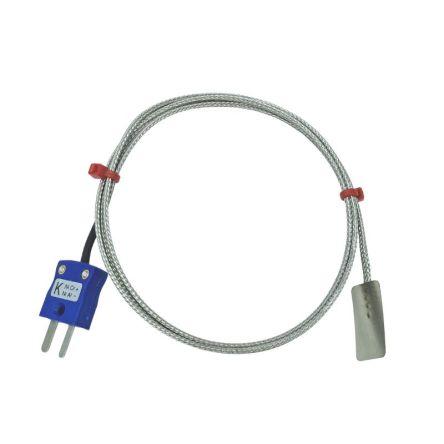 Listový termočlánek RS PRO 5 m kabel typ K Nerezová ocel 5 m sonda, -50 °C 13 mm na 350 °C JIS RS PRO