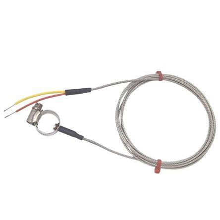 Termočlánek na povrchu potrubí RS PRO 2 m kabel typ K Nerezová ocel 2 m sonda 55 mm na 350 °C ANSI, RoHS Compliant RS