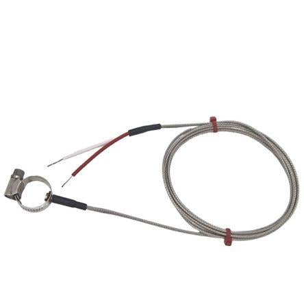 Termočlánek na povrchu potrubí RS PRO 2 m kabel typ K Nerezová ocel 2 m sonda 30 mm na 350 °C JIS RS PRO