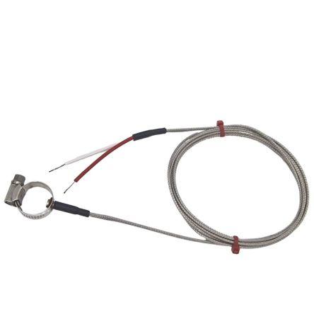 Termočlánek na povrchu potrubí RS PRO 2 m kabel typ K Nerezová ocel 2 m sonda 55 mm na 350 °C JIS RS PRO
