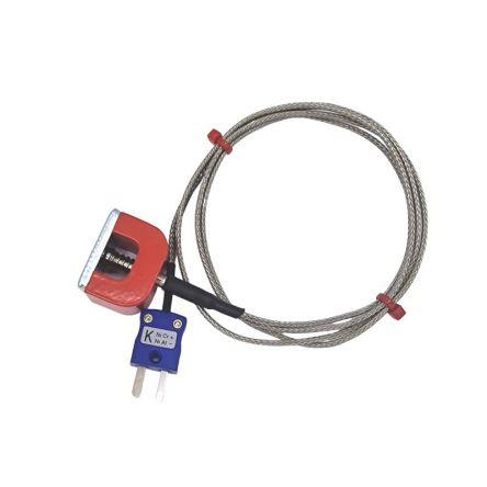 Podkovovitý magnetický termočlánek RS PRO 1 m kabel typ K Nerezová ocel 1 m sonda, -50 °C 20 mm na 250 °C JIS RS PRO