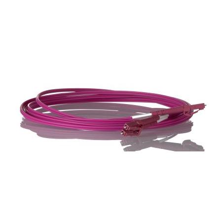 Molex Premise Networks Optický kabel 125 μm 2žilový 3 m Polyvinylchlorid, Nízko dýmivý bezhalogenový, Plénum plášť,