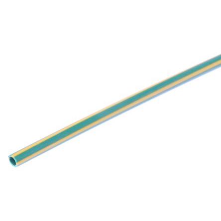 RS PRO Teplem smrštitelné bužírky průměr 1.6 mm Žlutá, Zelená smršťovací poměr 2:1 Polyolefin 1.2m