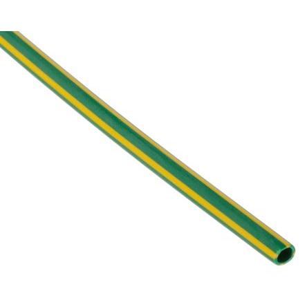 RS PRO Teplem smrštitelné bužírky průměr 2.4 mm Žlutá, Zelená smršťovací poměr 2:1 Polyolefin 1.2m