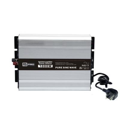 RS PRO DC/AC měnič pro montáž napevno, stálý výkon: 1000W, vstupní: 24V dc, výstup: 230V ac