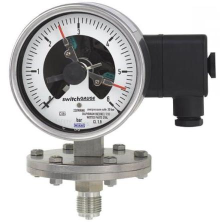 Tlakoměr 46937731 100 mm DN 25 Nerezová ocel 304, 100 °C 10 bar 0 bar WIKA
