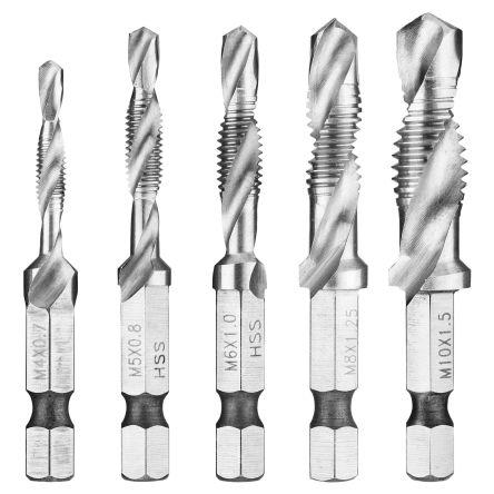 Sada bitů vrtáků, počet kusů: 5 Otáčecí Facom Více materiálů, max. velikost: 6.35 mm, min. velikost: 6.35 mm