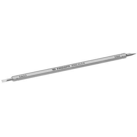 Reverzibilní čepel šroubováků, dělka lopatky: 0.25 in Chromová ocel Reverzibilní, celková délka: 175mm Facom