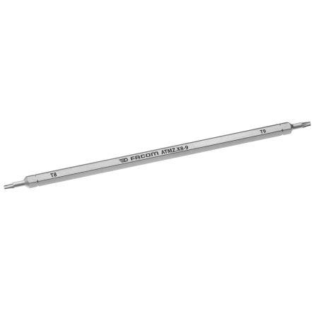 Reverzibilní čepel šroubováků, dělka lopatky: 125 mm Chromová ocel Reverzibilní hrot T8, T9, celková délka: 175mm Facom