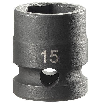 Nástrčkový klíč 1/2 in pohon 15 mm 6 bodů Čtvercový, celková délka: 21mm Facom