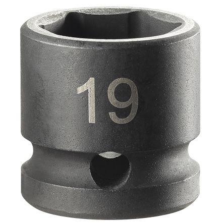 Nástrčkový klíč 1/2 in pohon 19 mm 6 bodů Čtvercový, celková délka: 24mm Facom