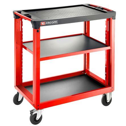 Vozík na nářadí 2zásuvková Na kolečkách, Polypropylen, Vlákno, výška: 972 mm x 515mm, délka: 969 mm Facom